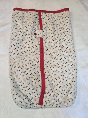 Vintage Handmade Toddler Baby Sleeping Bag Hearts 70s 80s